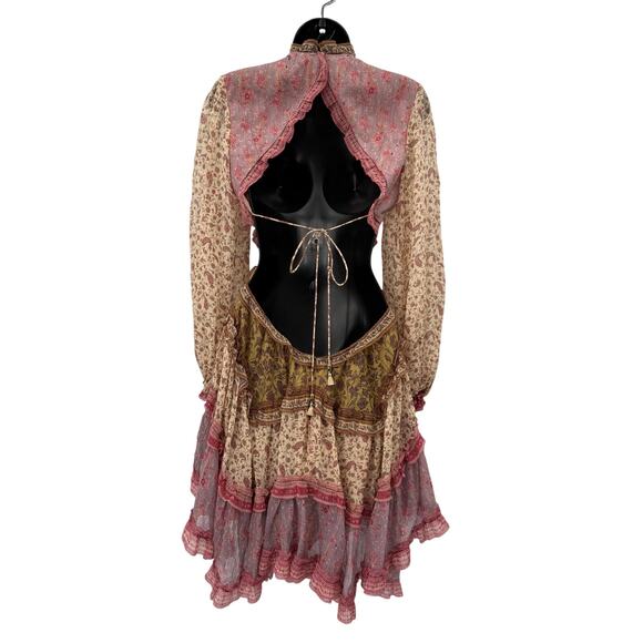 Zimmermann 3 Juniper cutout floral ruffle mini dress - Picture 6 of 12